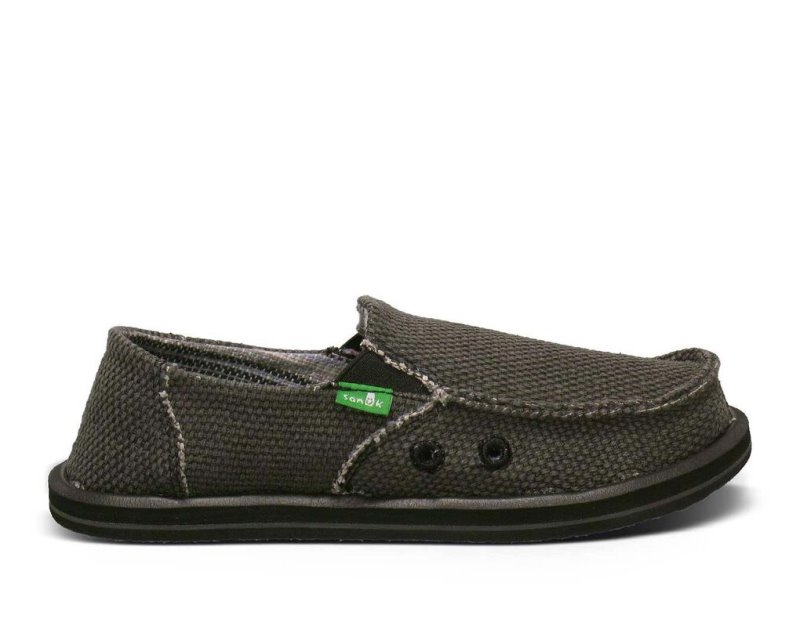 Sanuk Vagabond - Sanuk Shoes Kids Black - Philippines ANPIKD921